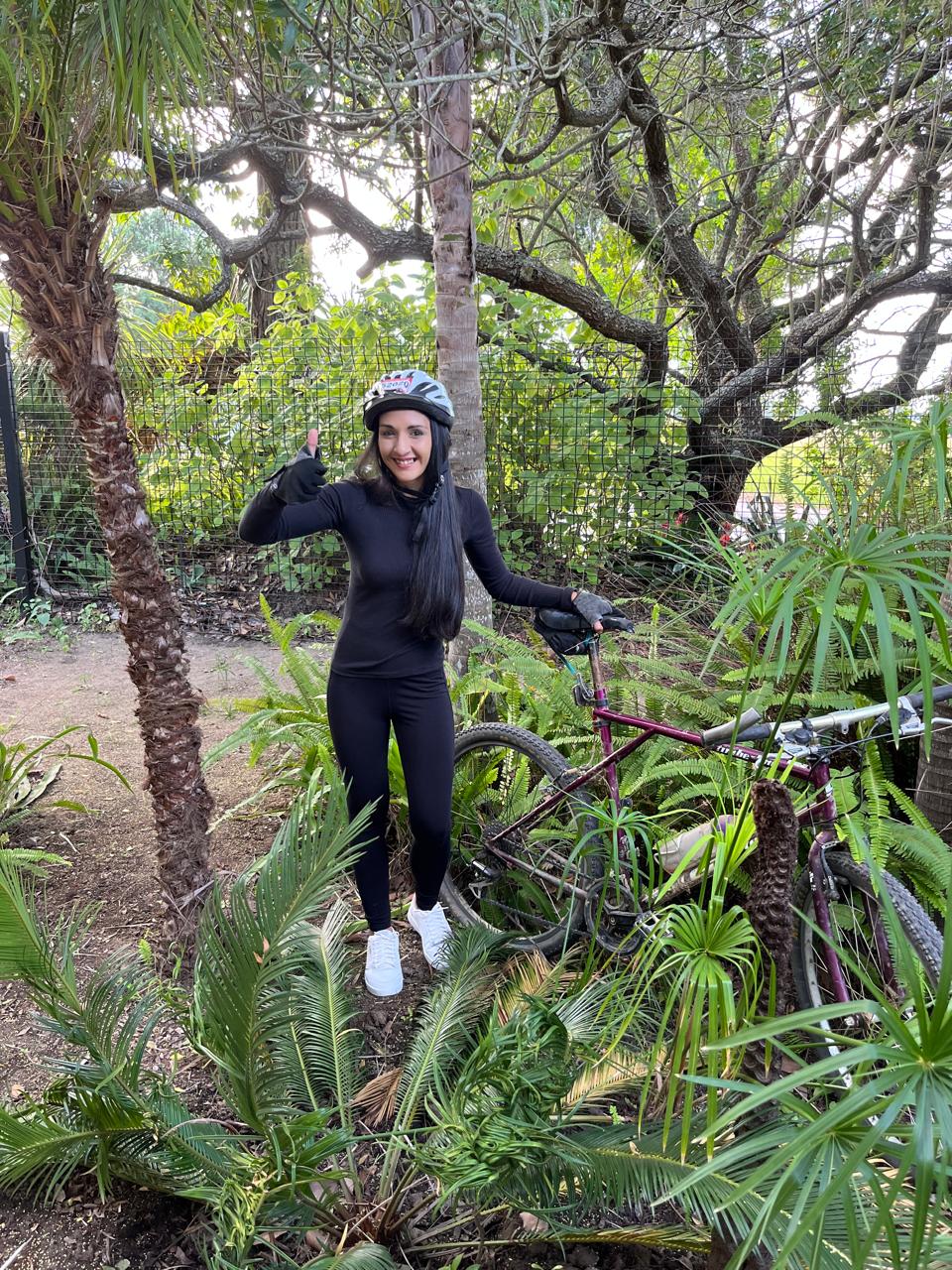 Teacher Najwa enjoying the outdoors